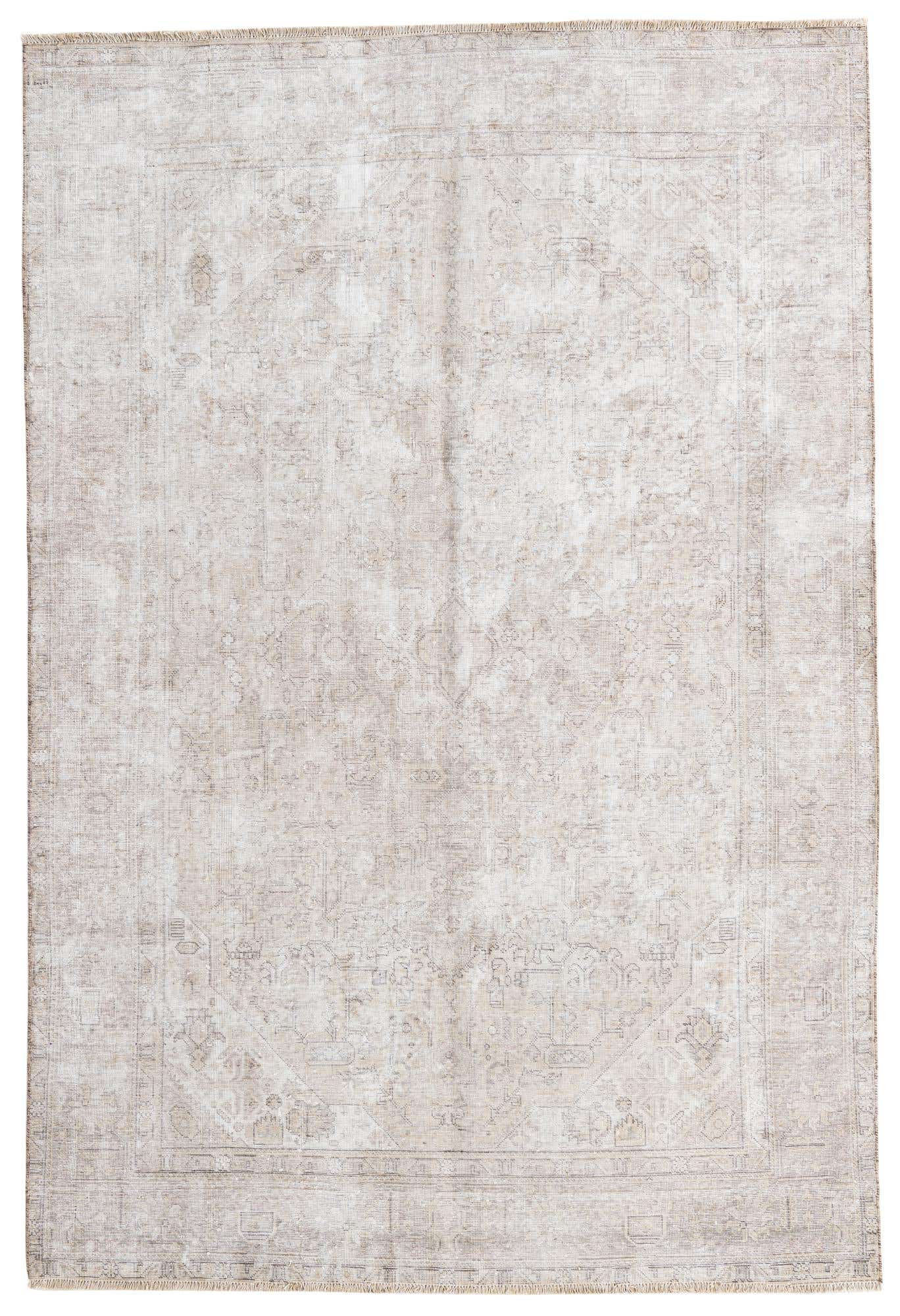 6' 3 x 9' 3 Hand Knotted Ultra Vintage Persian Wool Rug