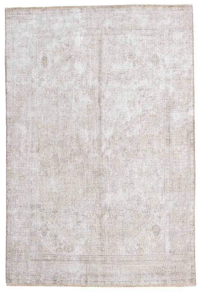 Detail image of 6' 3 x 9' 3 Hand Knotted Ultra Vintage Persian Wool Rug