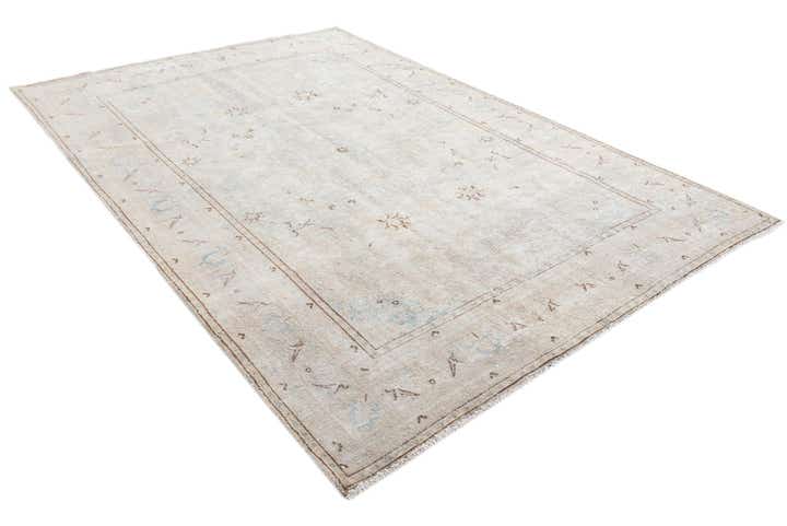 6' 3 x 9' 6 Hand Knotted Ultra Vintage Persian Wool Rug