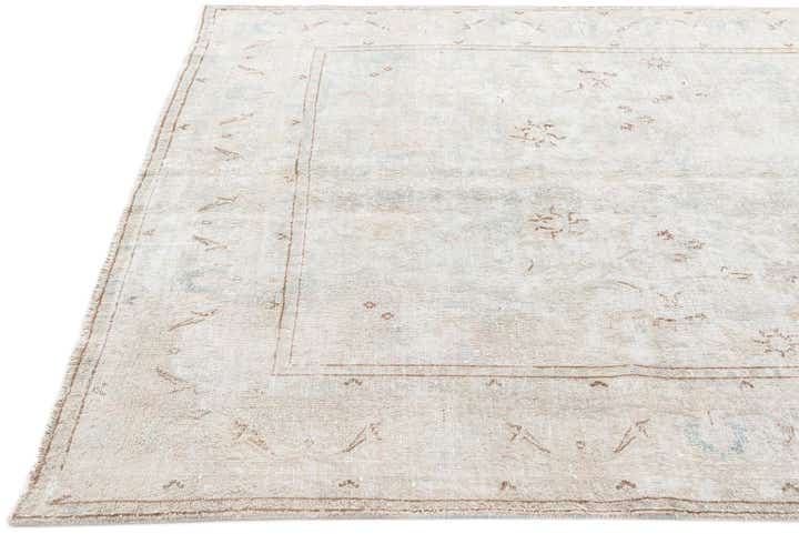 6' 3 x 9' 6 Hand Knotted Ultra Vintage Persian Wool Rug