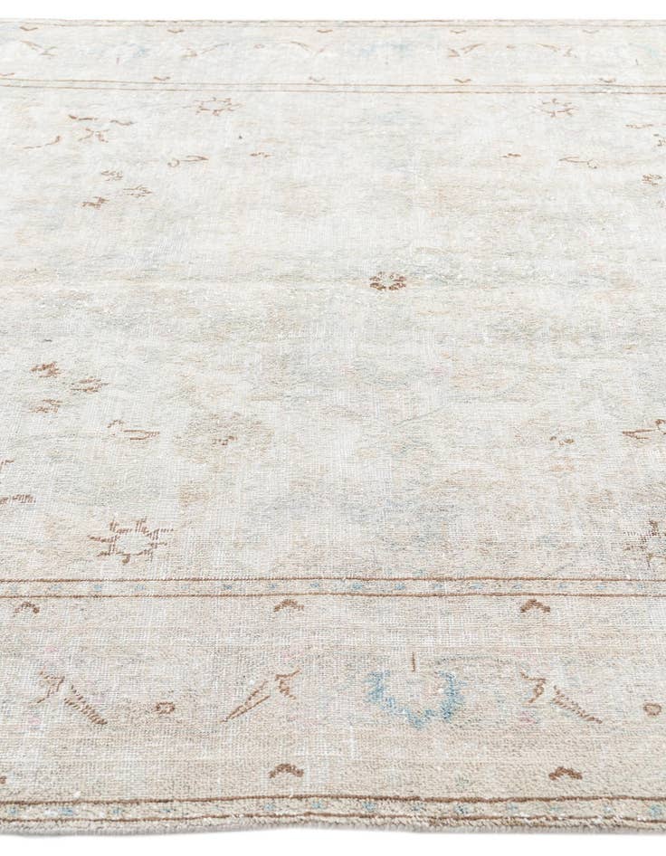 Detail image of 6' 3 x 9' 6  Hand Knotted Ultra Vintage Persian Wool Rug