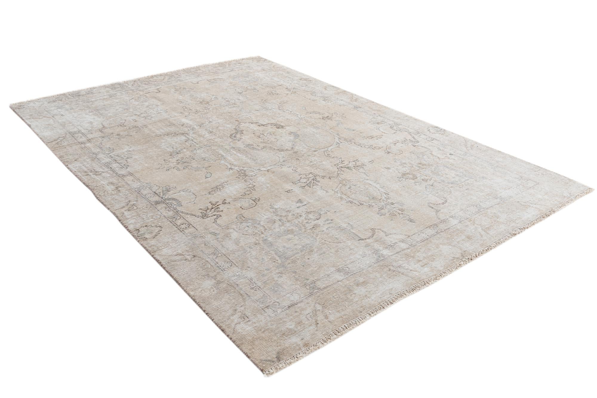 6' 2 x 8' 9 Hand Knotted Ultra Vintage Persian Wool Rug