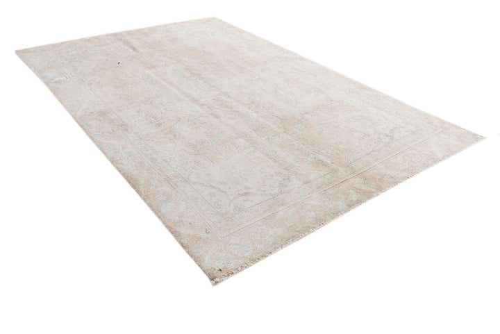 6' x 9' 8 Hand Knotted Ultra Vintage Persian Wool Rug