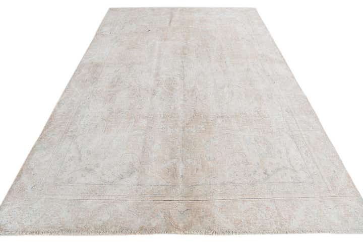 6' x 9' 8 Hand Knotted Ultra Vintage Persian Wool Rug