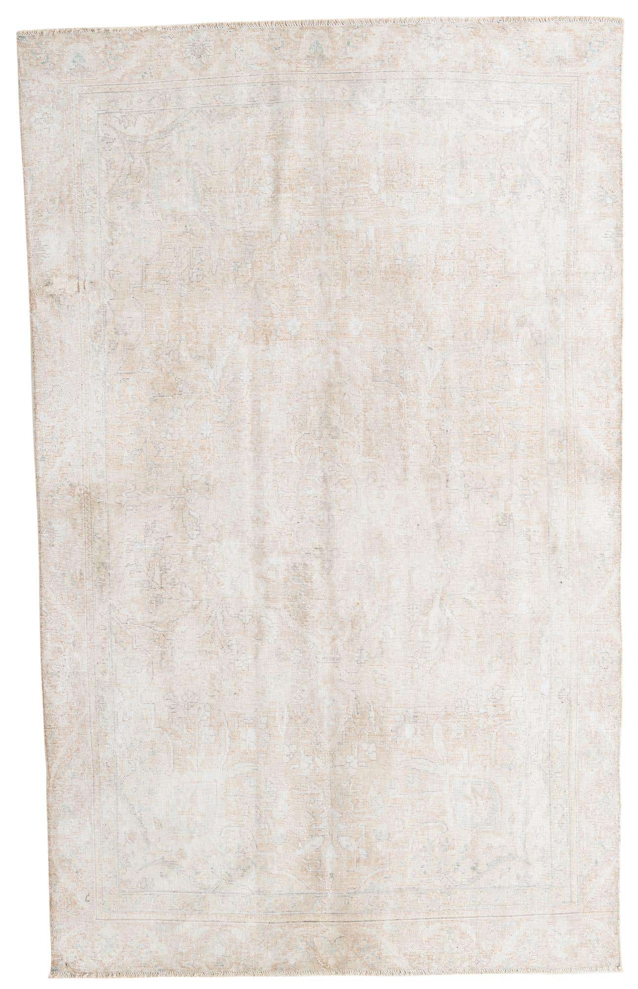 6' x 9' 8 Hand Knotted Ultra Vintage Persian Wool Rug