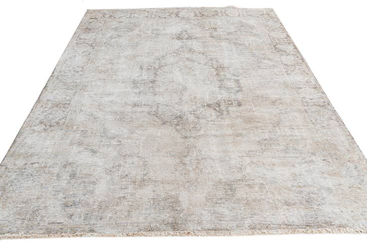 Detail image of 6' 2 x 8' 3 Hand Knotted Ultra Vintage Persian Wool Rug