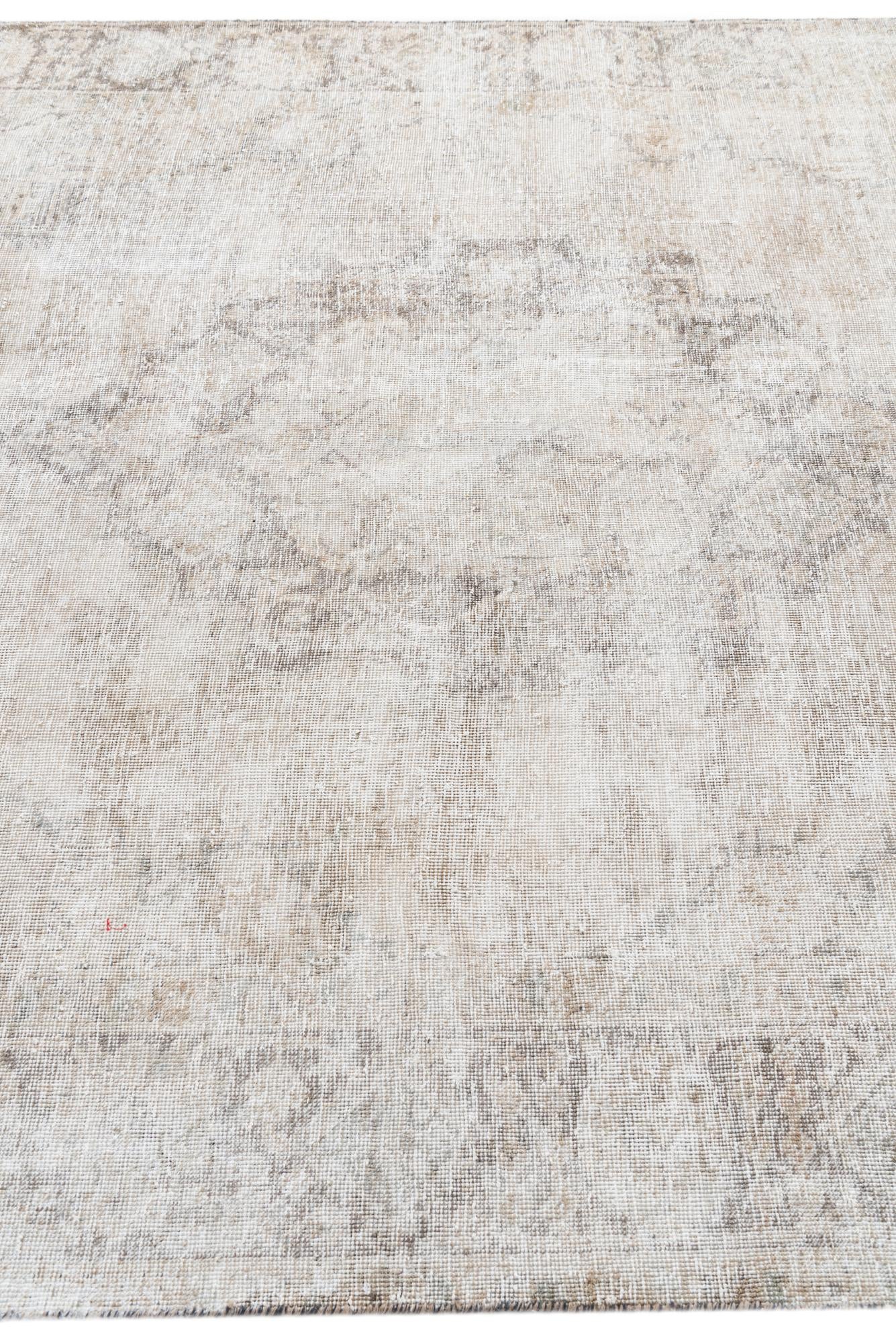 6' 2 x 8' 3 Hand Knotted Ultra Vintage Persian Wool Rug