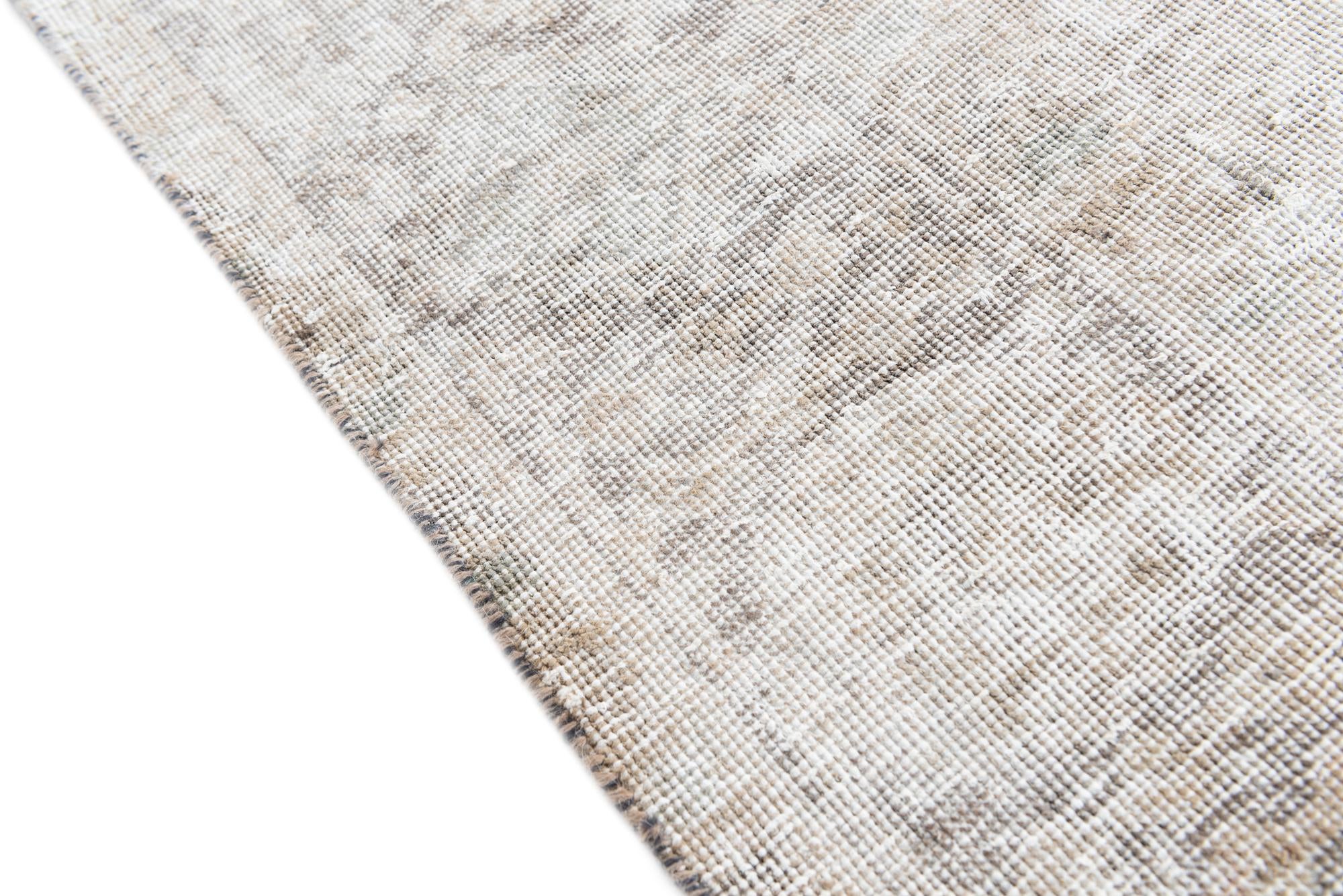 6' 2 x 8' 3 Hand Knotted Ultra Vintage Persian Wool Rug