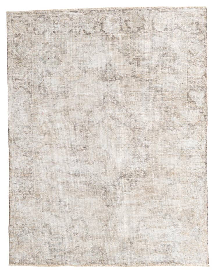 Detail image of 6' 2 x 8' 3 Hand Knotted Ultra Vintage Persian Wool Rug