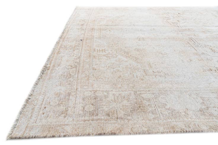 Detail image of 6' 4 x 9' 2 Hand Knotted Ultra Vintage Persian Wool Rug