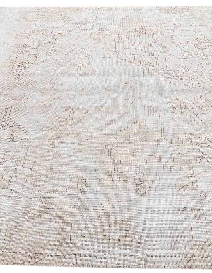 Detail image of 6' 4 x 9' 2  Hand Knotted Ultra Vintage Persian Wool Rug