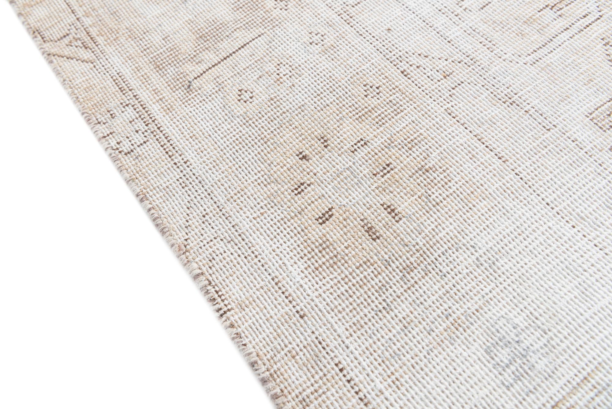 6' 4 x 9' 2 Hand Knotted Ultra Vintage Persian Wool Rug