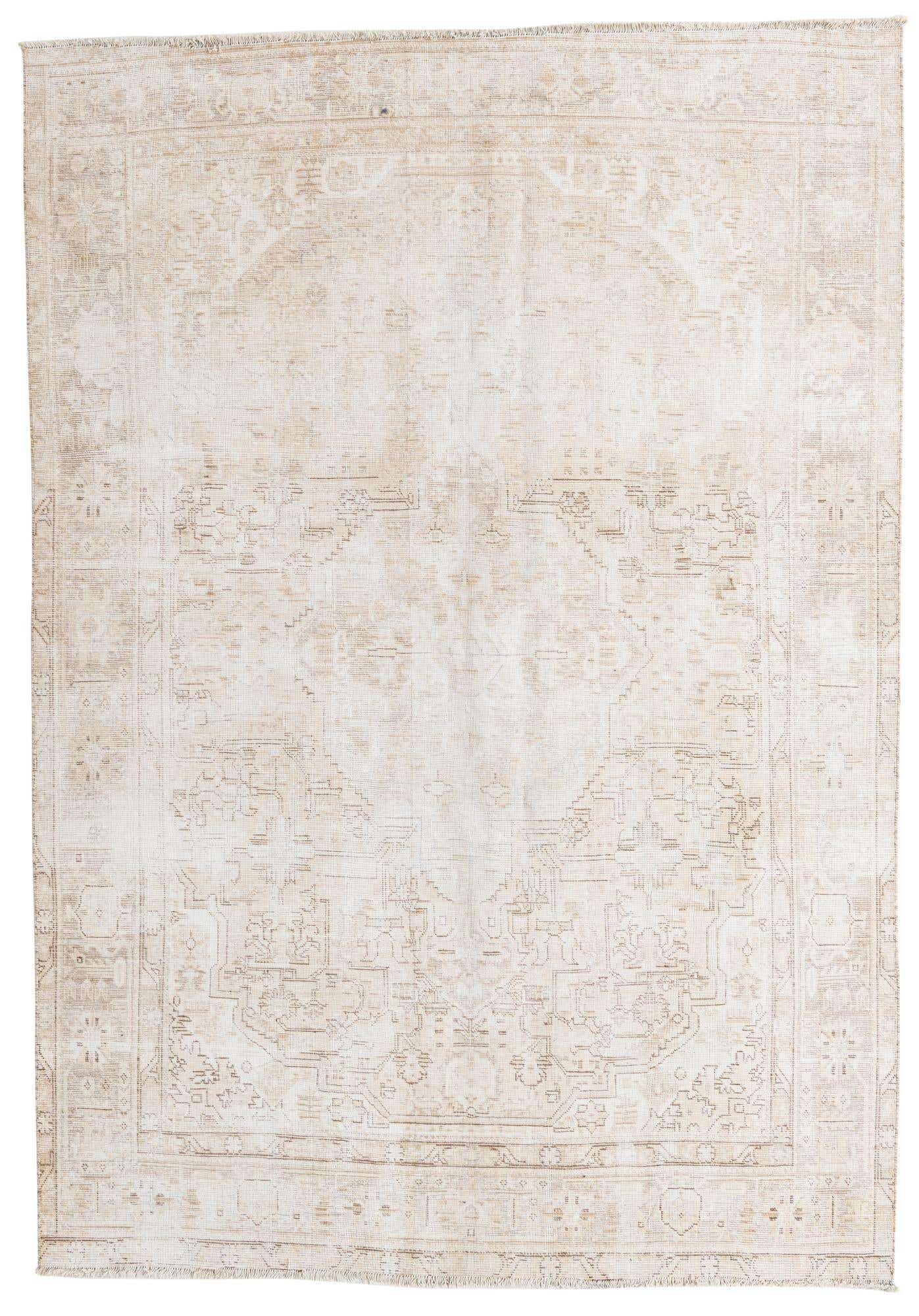 6' 4 x 9' 2 Hand Knotted Ultra Vintage Persian Wool Rug