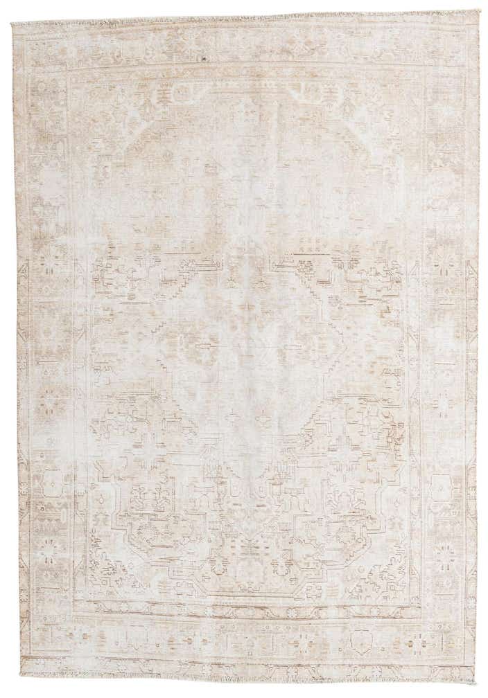 6' 4 x 9' 2 Hand Knotted Ultra Vintage Persian Wool Rug