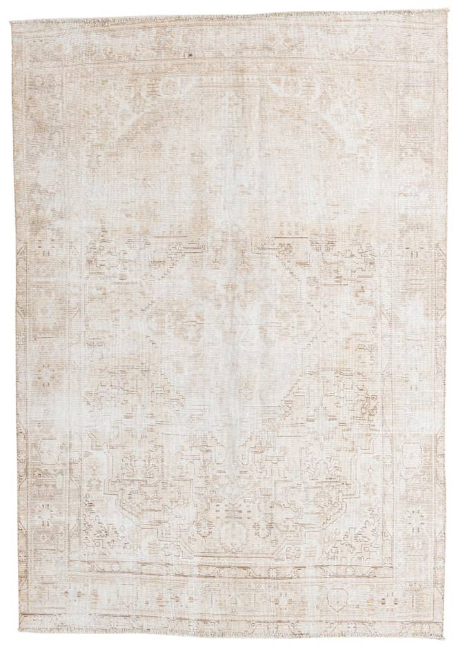 Detail image of 6' 4 x 9' 2 Hand Knotted Ultra Vintage Persian Wool Rug