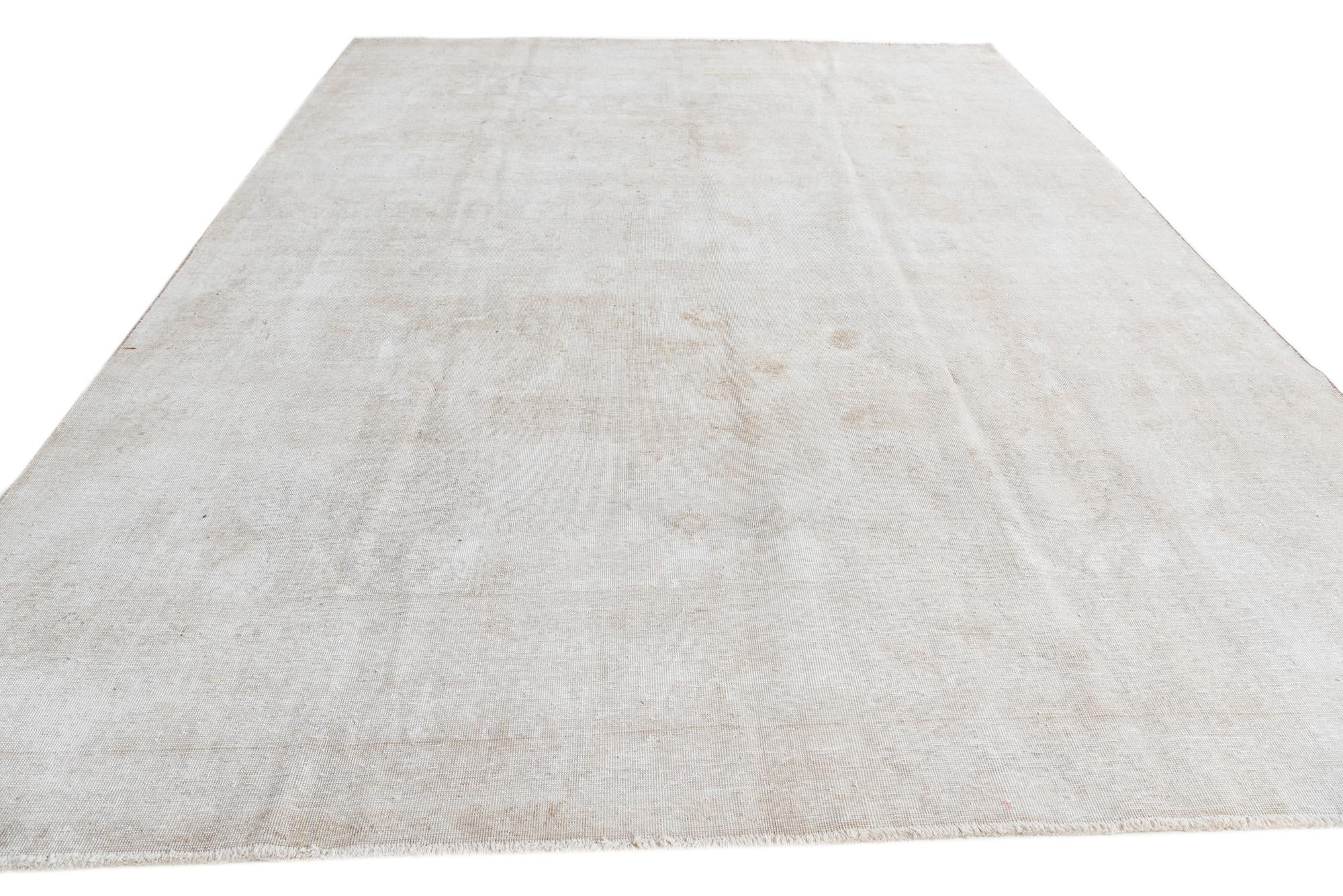 8' 9 x 11' 9 Hand Knotted Ultra Vintage Persian Wool Rug