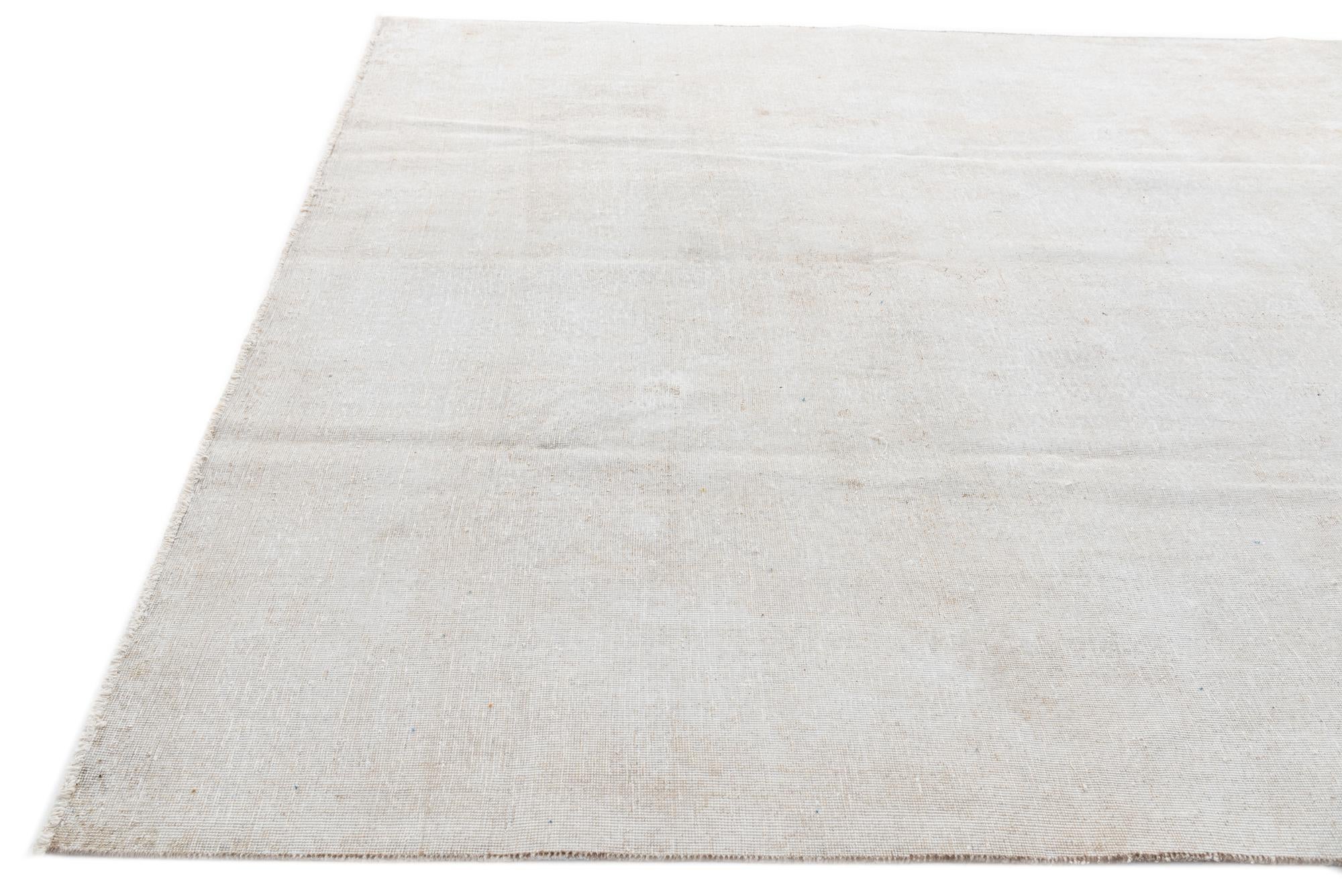 8' 9 x 11' 9 Hand Knotted Ultra Vintage Persian Wool Rug