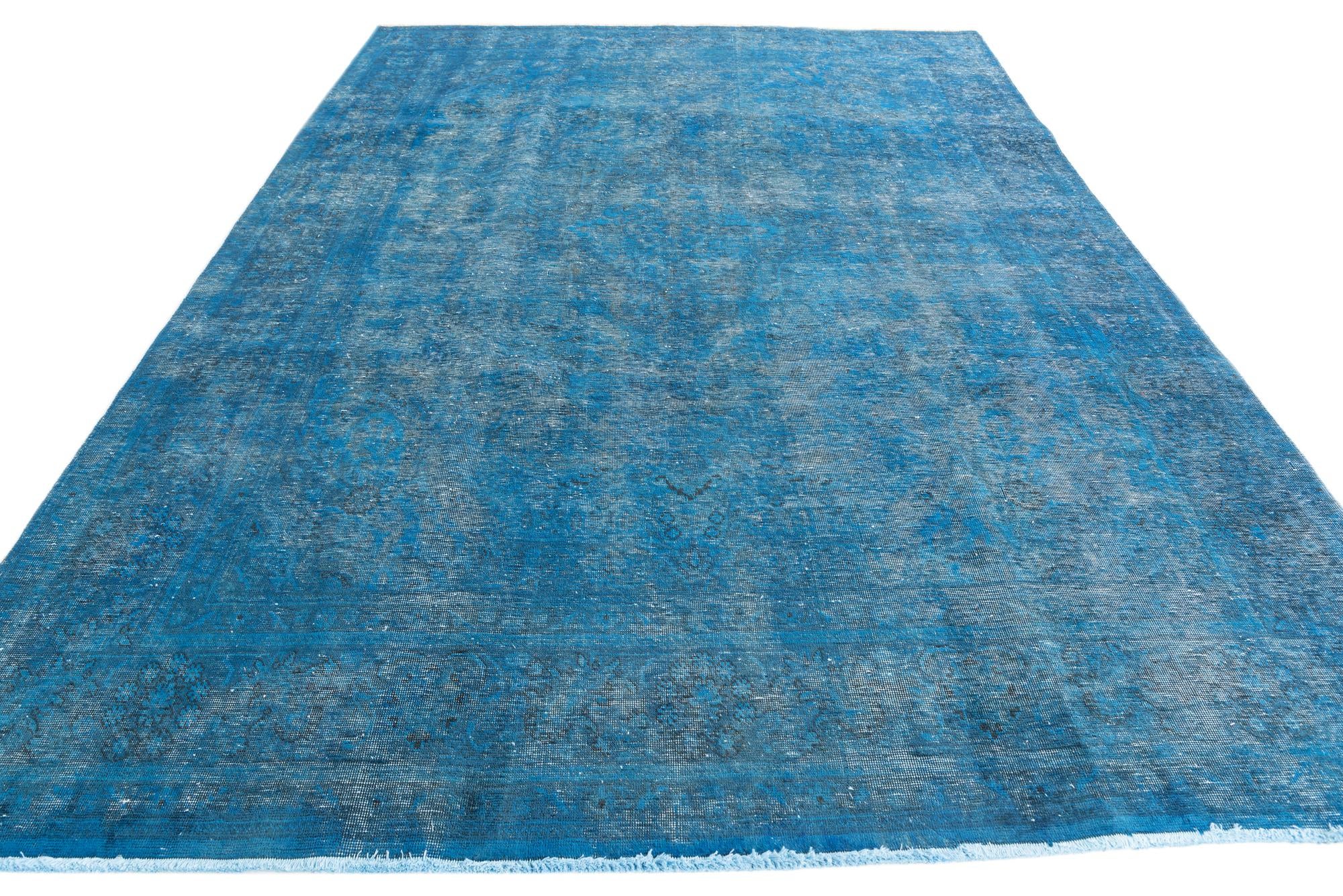 7' 10 x 11' 2 Hand Knotted Ultra Vintage Persian Wool Rug