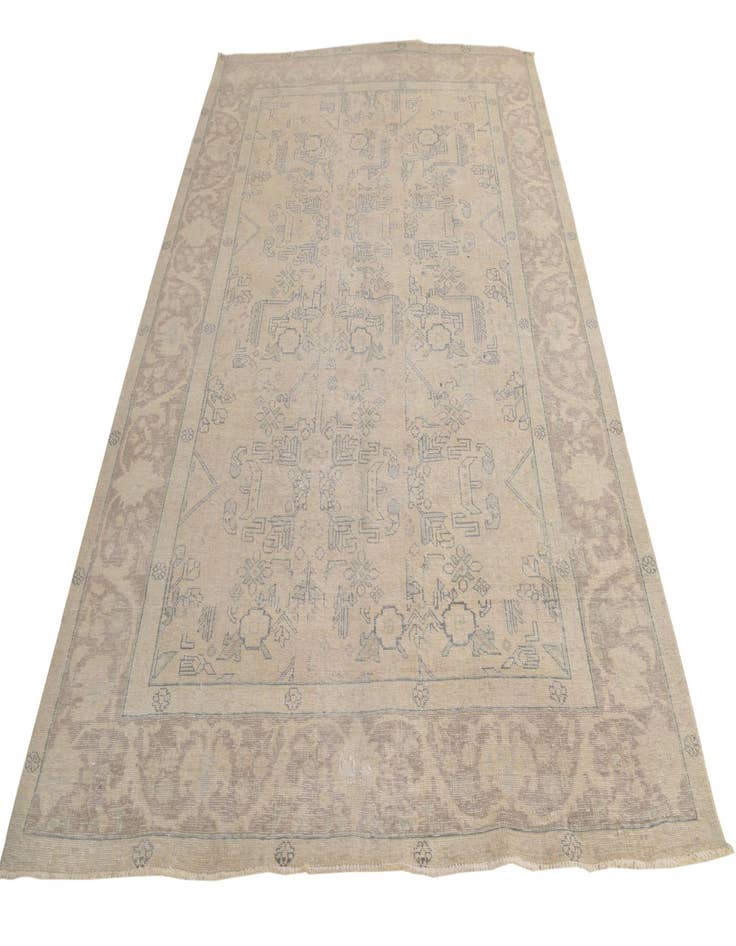 Detail image of 6' 7 x 9' 2  Hand Knotted Ultra Vintage Persian Wool Rug