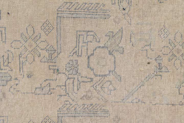200cm x 280cm Noué main Ultra Vintage Tapis Persan Laine