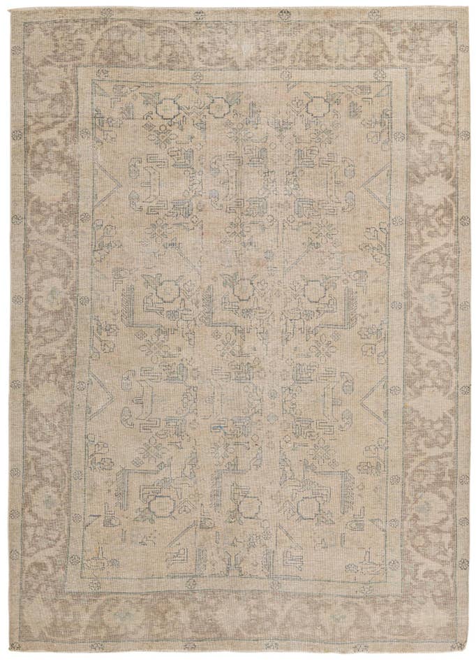 Vue détaillée : 200cm x 280cm Noué main Ultra Vintage Tapis Persan Laine