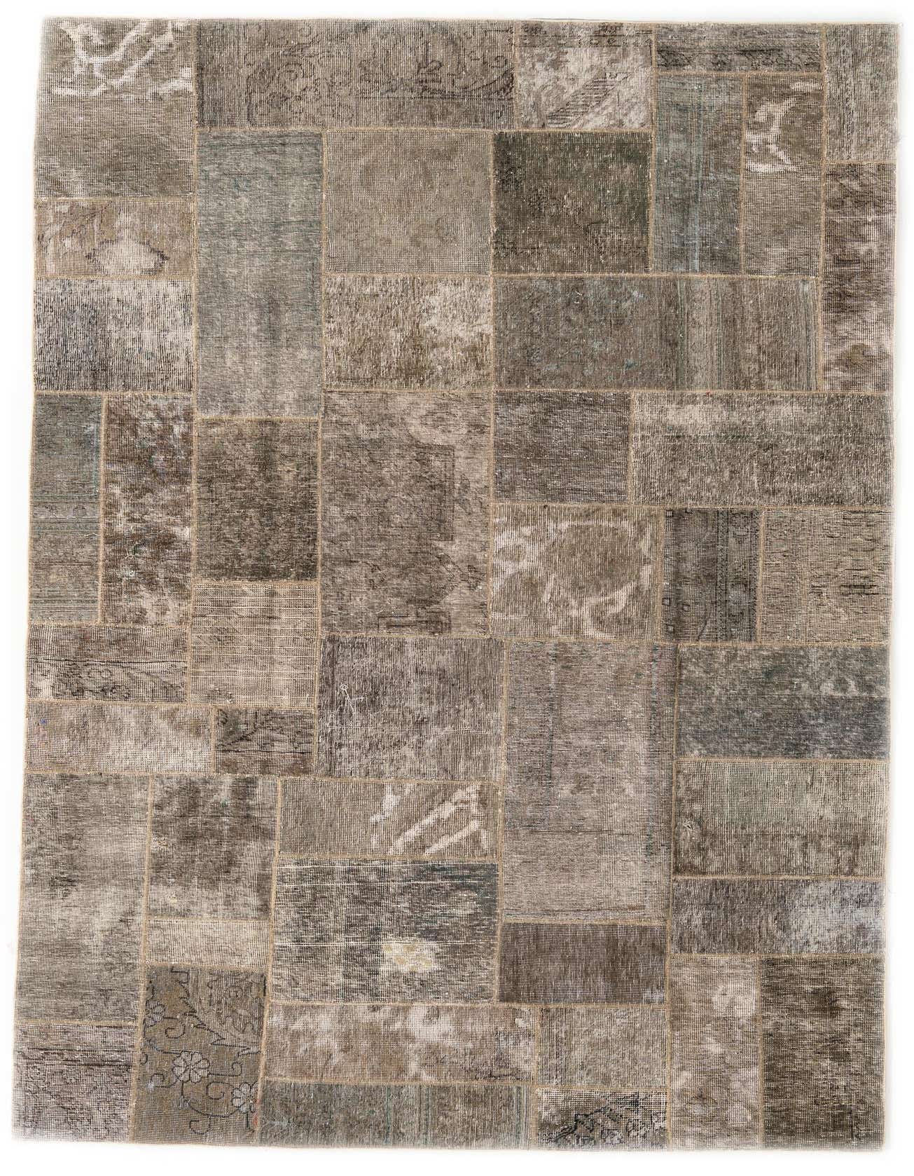 Primary image 5' 10 x 9'  Hand Knotted Ultra Vintage Persian Wool Rug