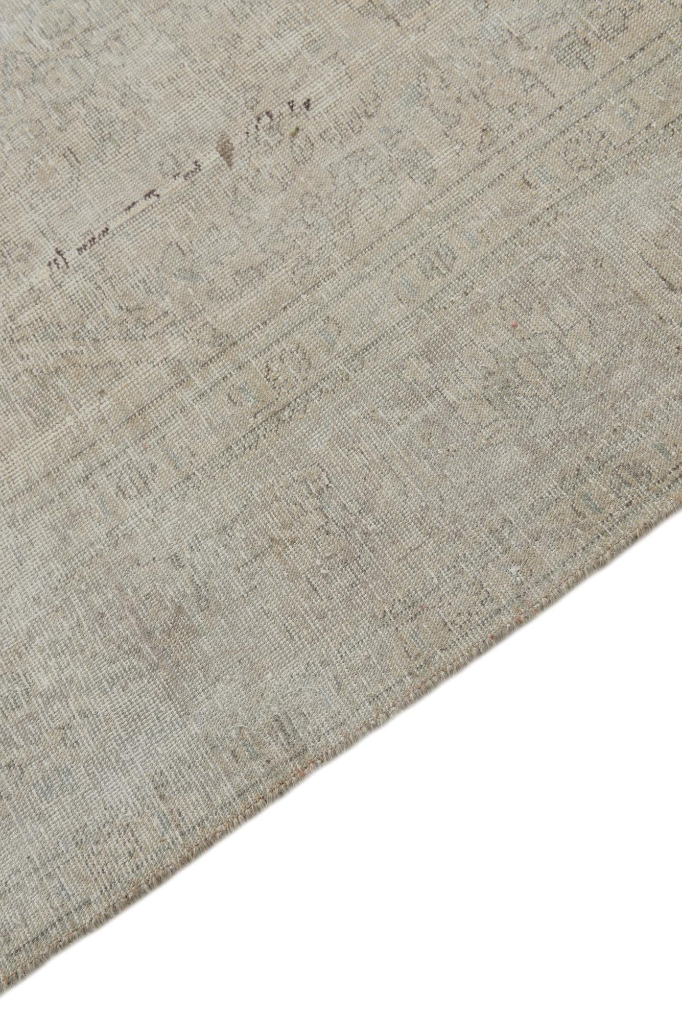 6' 7 x 9' 4 Hand Knotted Ultra Vintage Persian Wool Rug