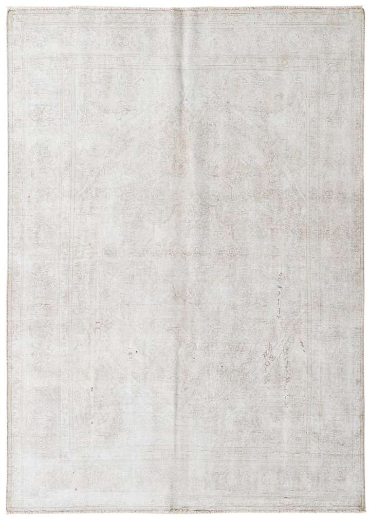 6' 7 x 9' 4 Hand Knotted Ultra Vintage Persian Wool Rug