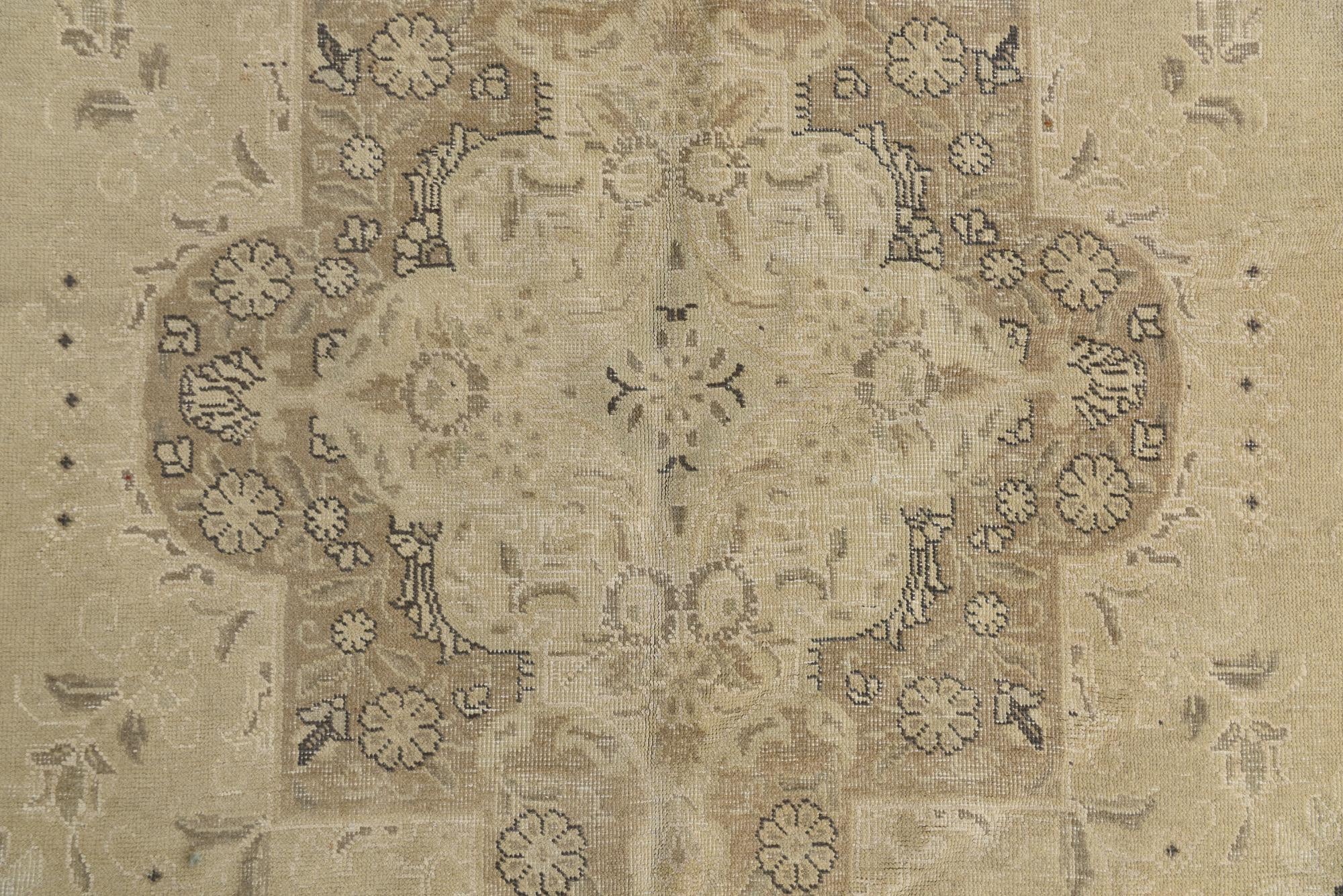 9' 8 x 12' 7 Hand Knotted Ultra Vintage Persian Wool Rug
