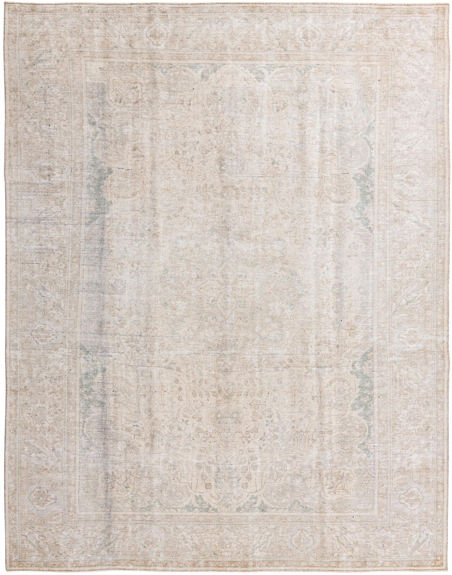9' 7 x 12' 8 Hand Knotted Ultra Vintage Persian Wool Rug