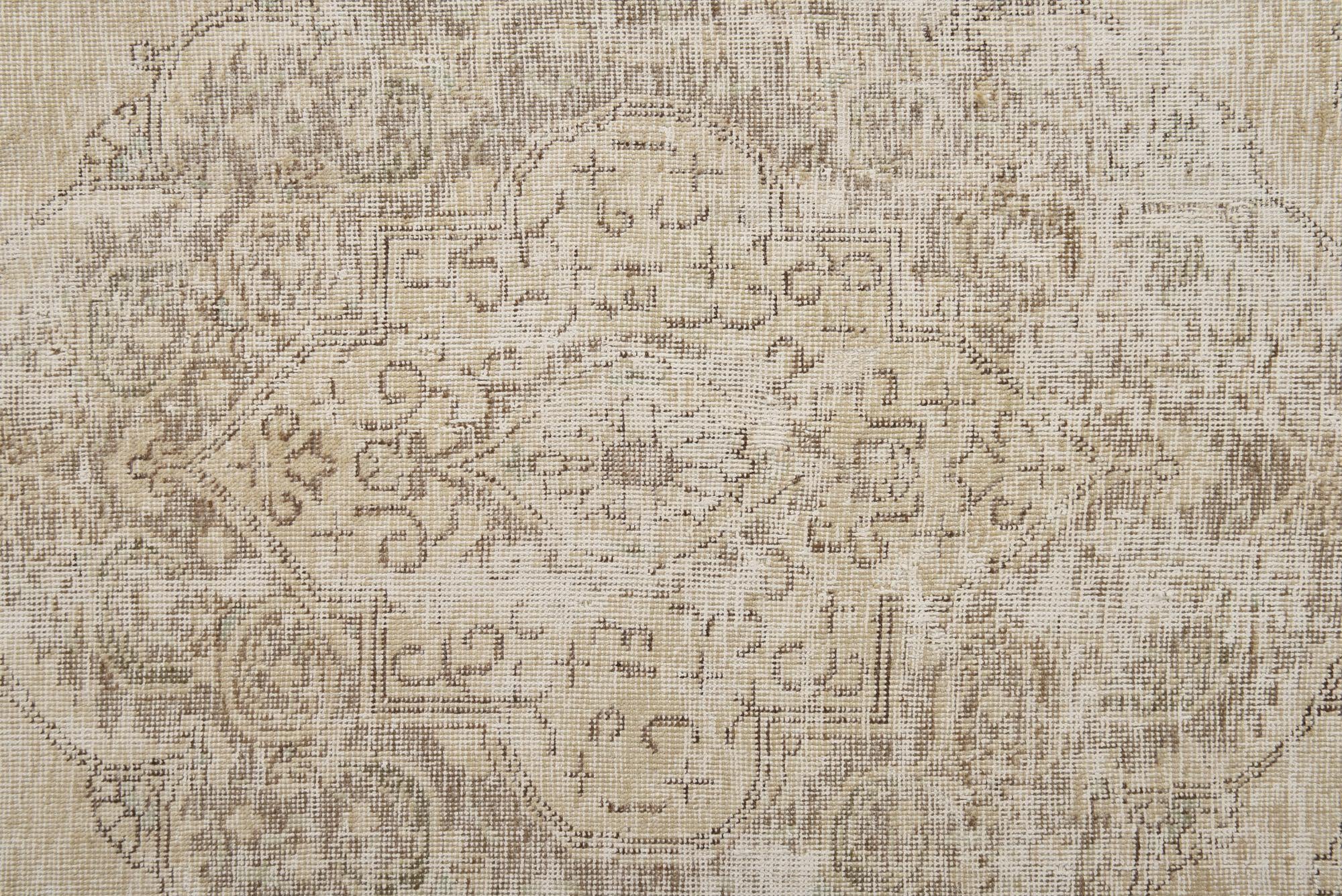 9' 1 x 12' 7 Hand Knotted Ultra Vintage Persian Wool Rug