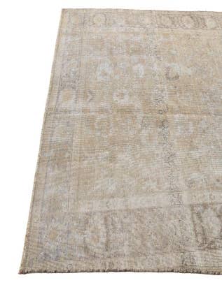 Detail image of 6' 3 x 9' 3  Hand Knotted Ultra Vintage Persian Wool Rug