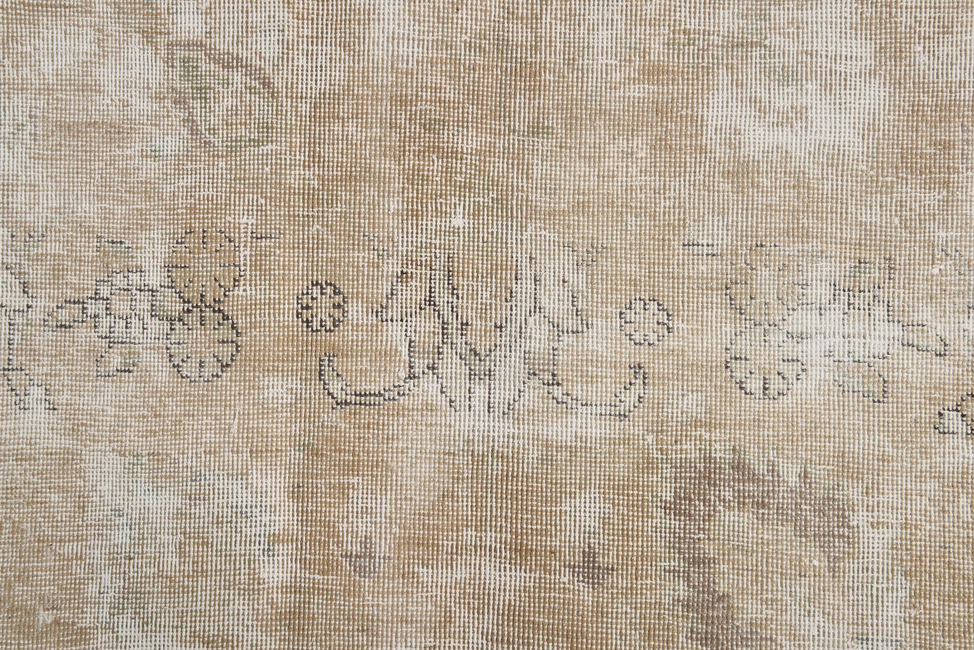 6' 3 x 9' 3 Hand Knotted Ultra Vintage Persian Wool Rug