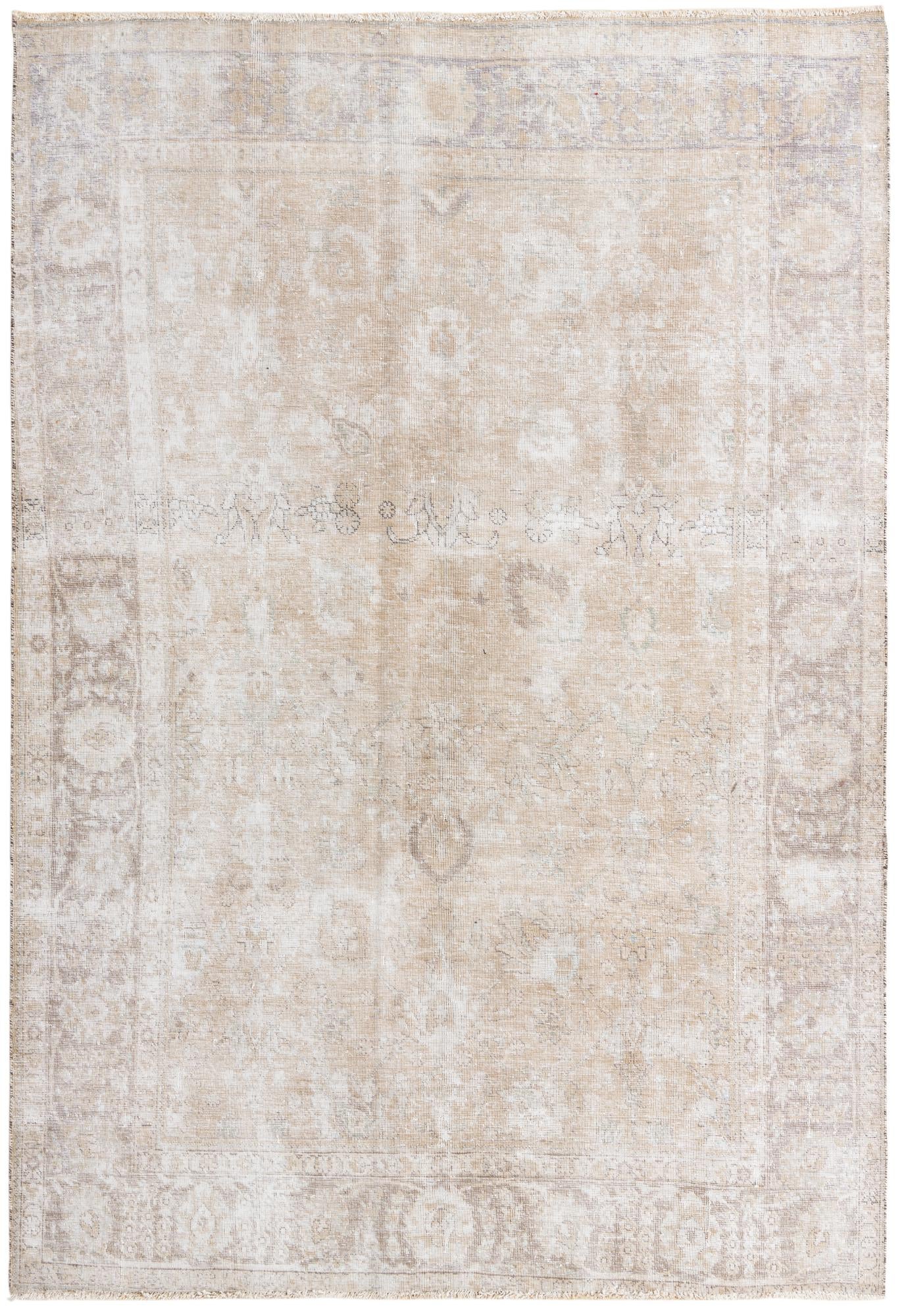 6' 3 x 9' 3 Hand Knotted Ultra Vintage Persian Wool Rug