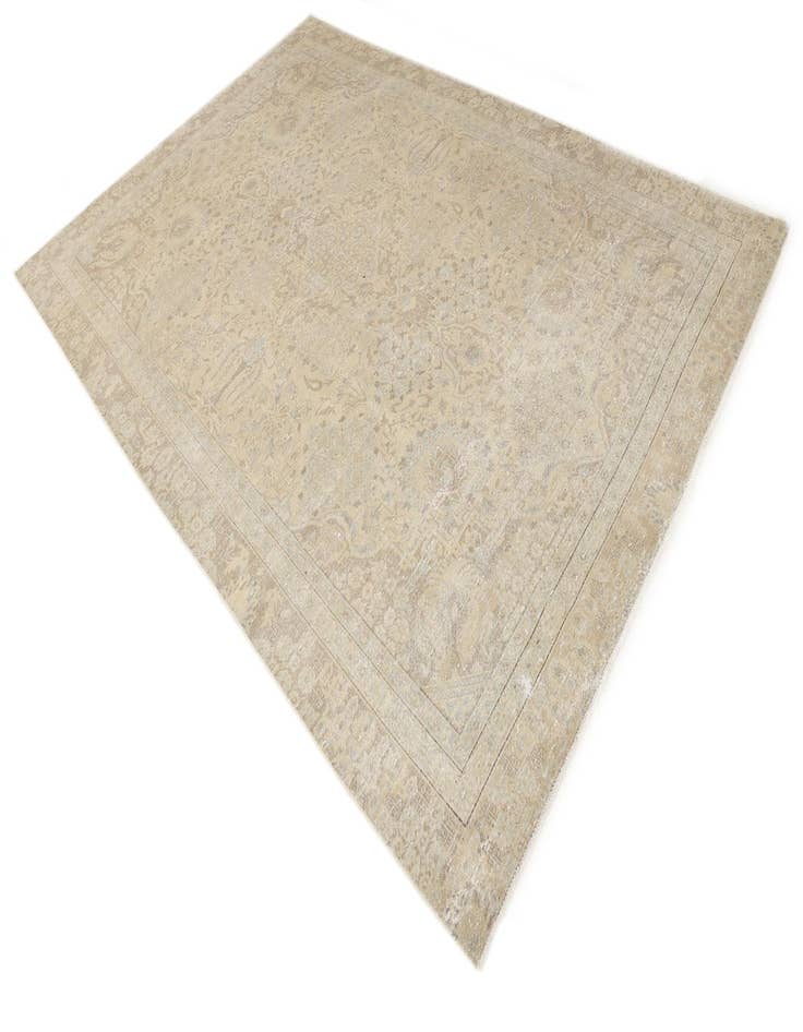 Detail image of 7' 8 x 11' 10  Hand Knotted Ultra Vintage Persian Wool Rug