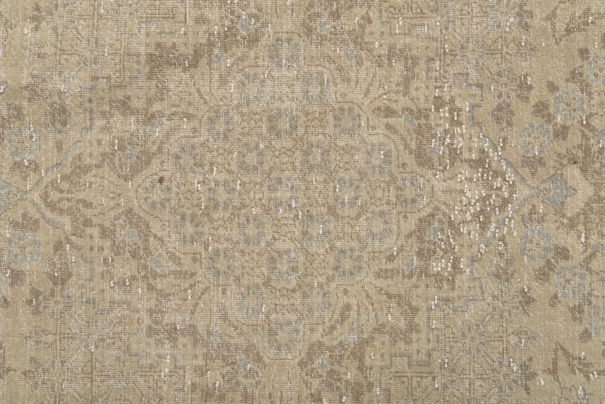 7' 8 x 11' 10 Hand Knotted Ultra Vintage Persian Wool Rug