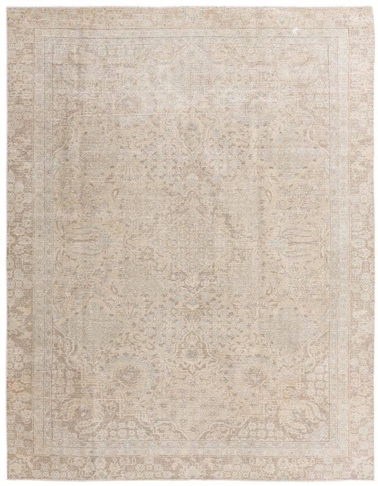 Detail image of 7' 8 x 11' 10 Hand Knotted Ultra Vintage Persian Wool Rug