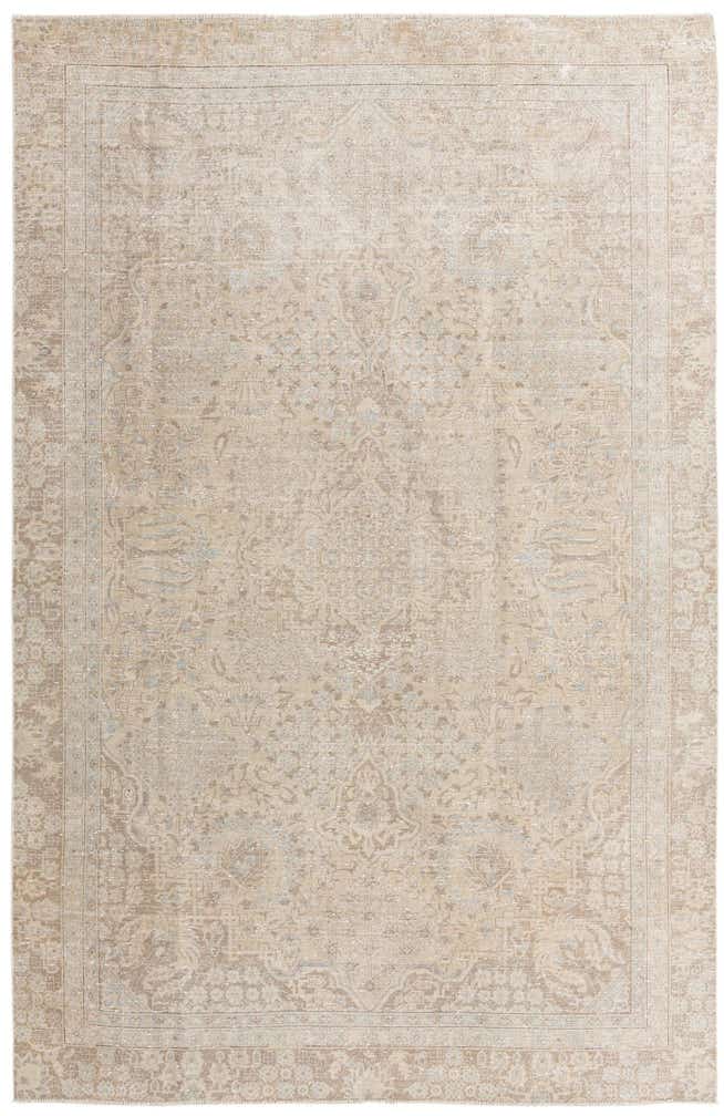 235cm x 360cm Handgeknoopt Ultra Vintage Perzisch Wol Vloerkleed