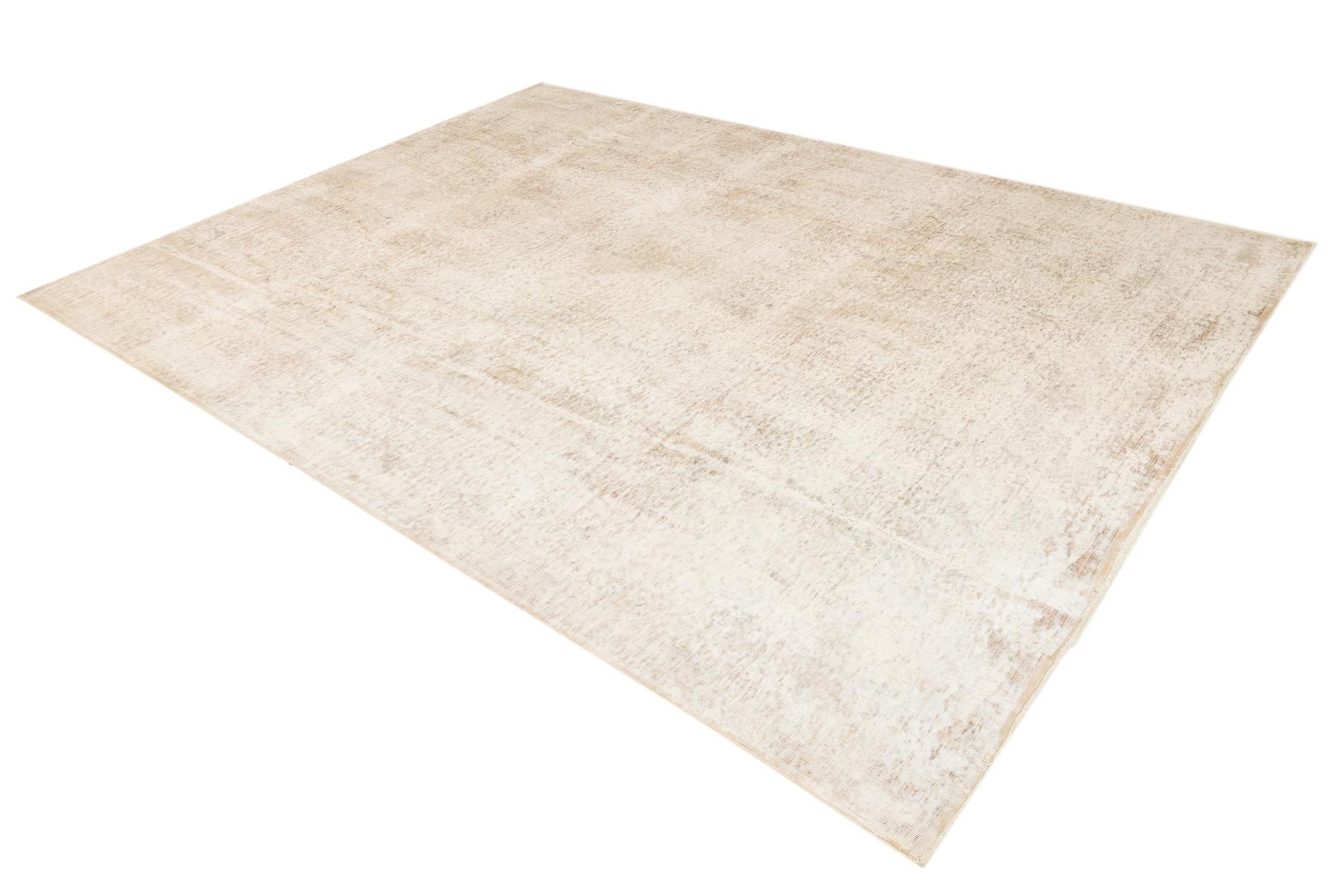 9' 8 x 12' 7 Hand Knotted Ultra Vintage Persian Wool Rug