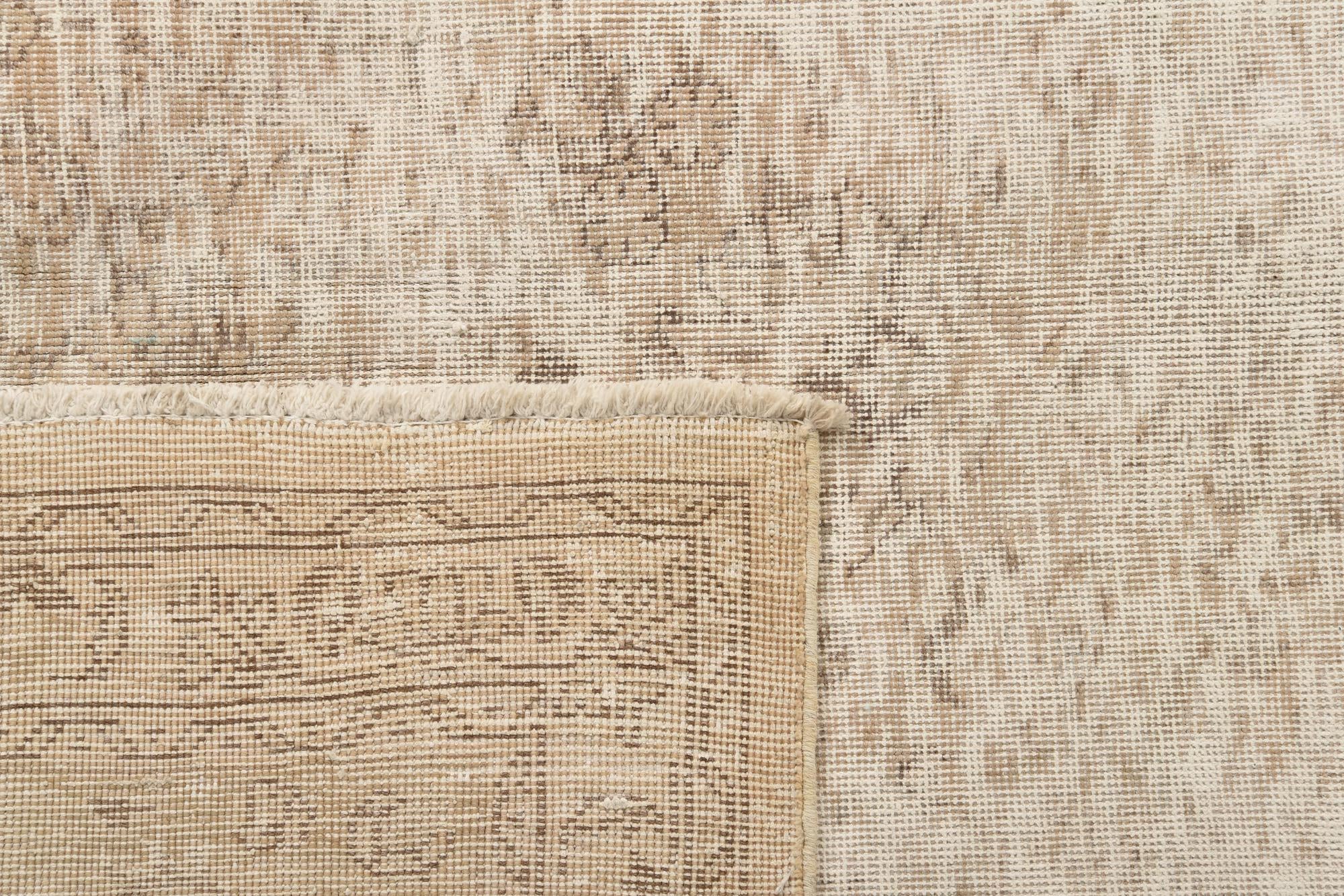 9' 8 x 12' 7 Hand Knotted Ultra Vintage Persian Wool Rug