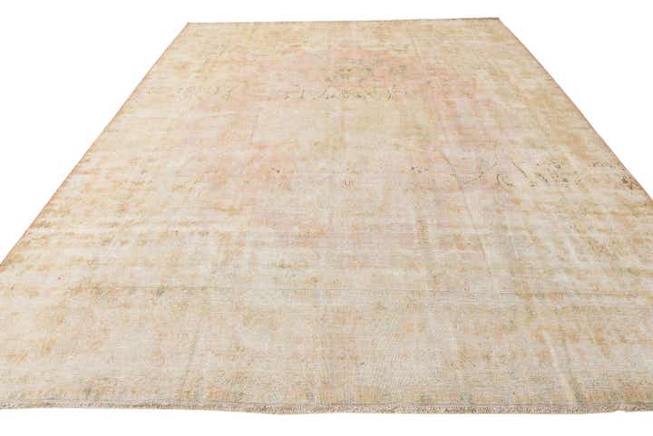 9' 10 x 12' 10 Hand Knotted Ultra Vintage Persian Wool Rug