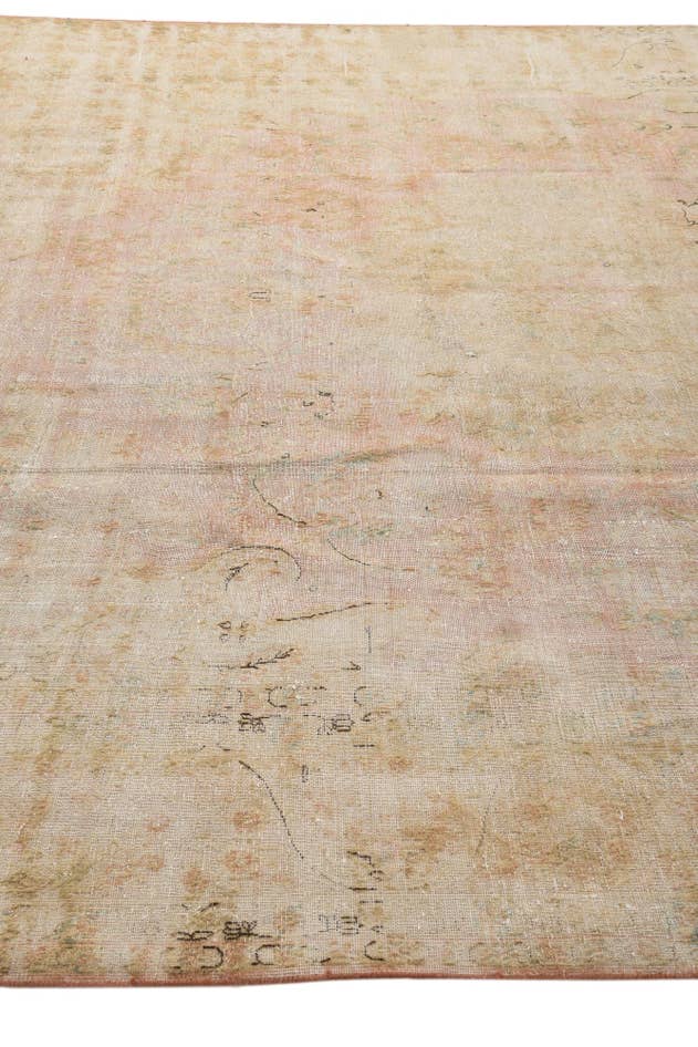 Detail image of 9' 10 x 12' 10 Hand Knotted Ultra Vintage Persian Wool Rug
