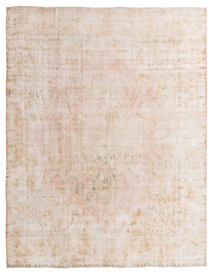 Detail image of 9' 10 x 12' 10 Hand Knotted Ultra Vintage Persian Wool Rug