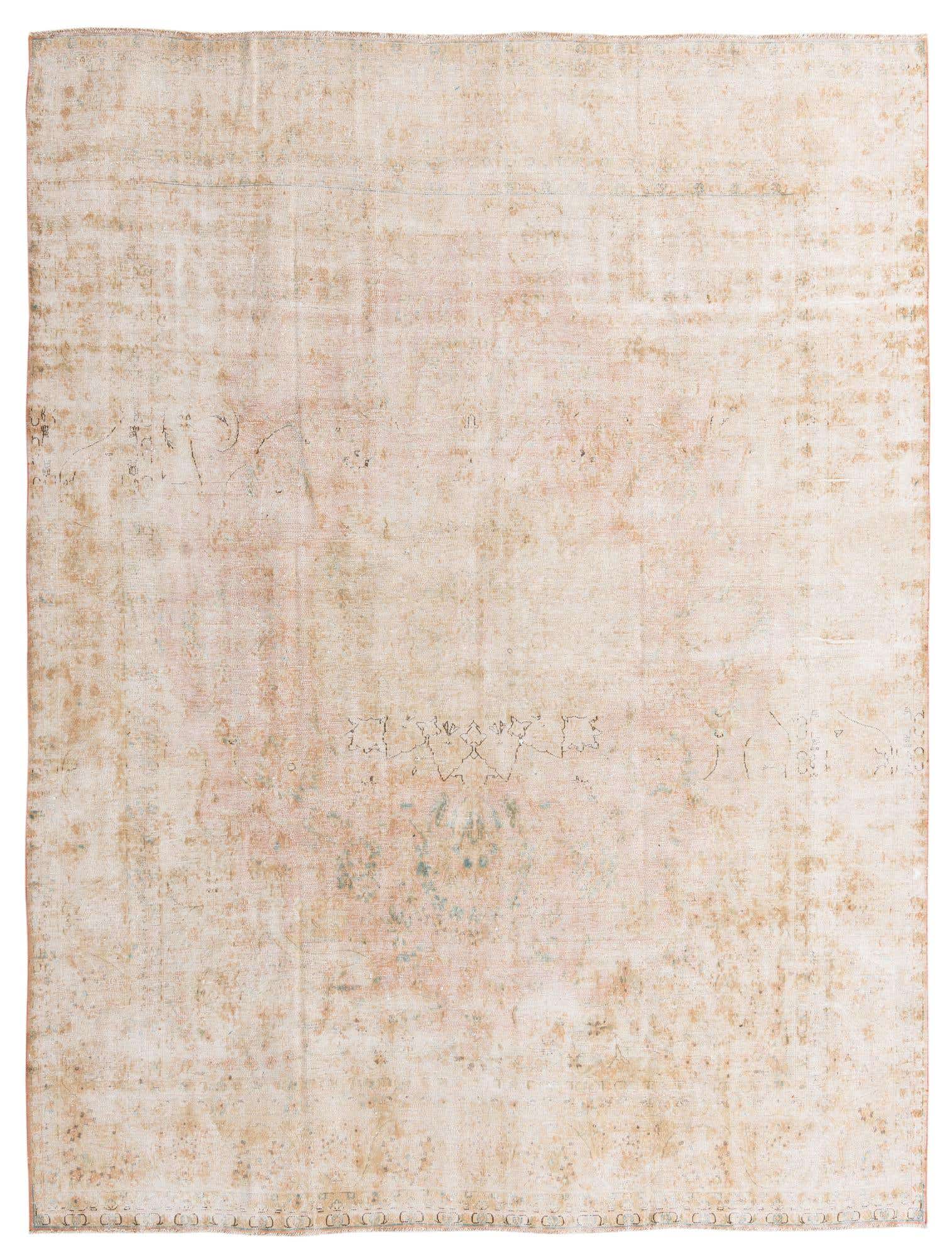 9' 10 x 12' 10 Hand Knotted Ultra Vintage Persian Wool Rug
