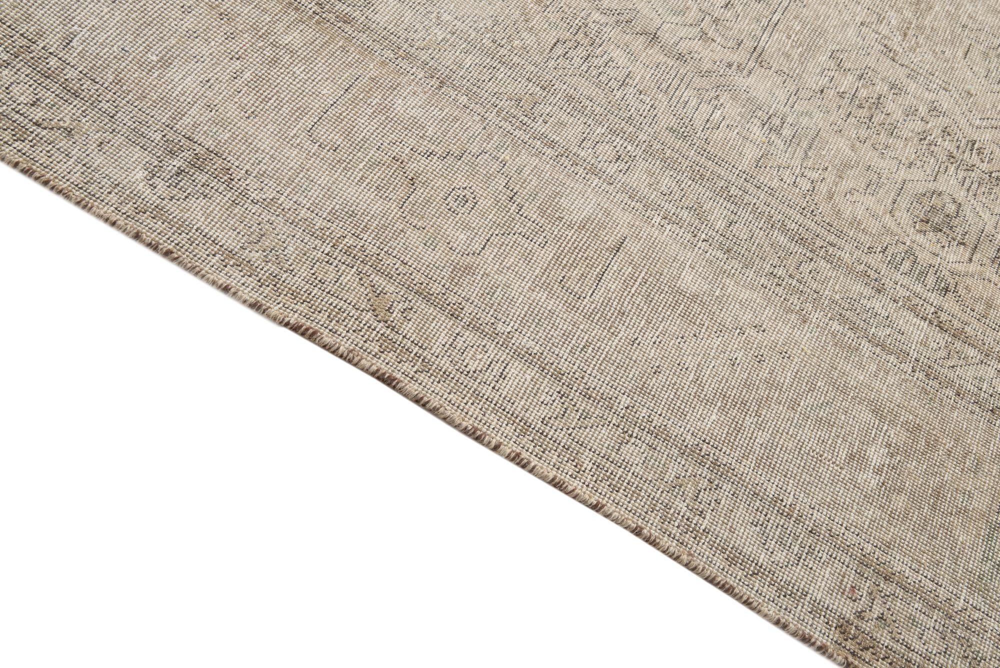 8' x 11' 5 Hand Knotted Ultra Vintage Persian Wool Rug