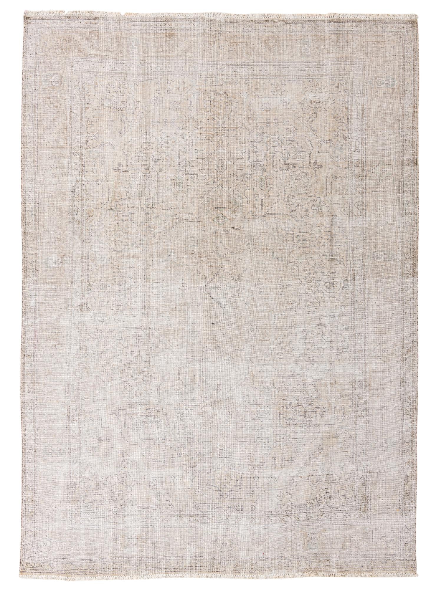8' x 11' 5 Hand Knotted Ultra Vintage Persian Wool Rug