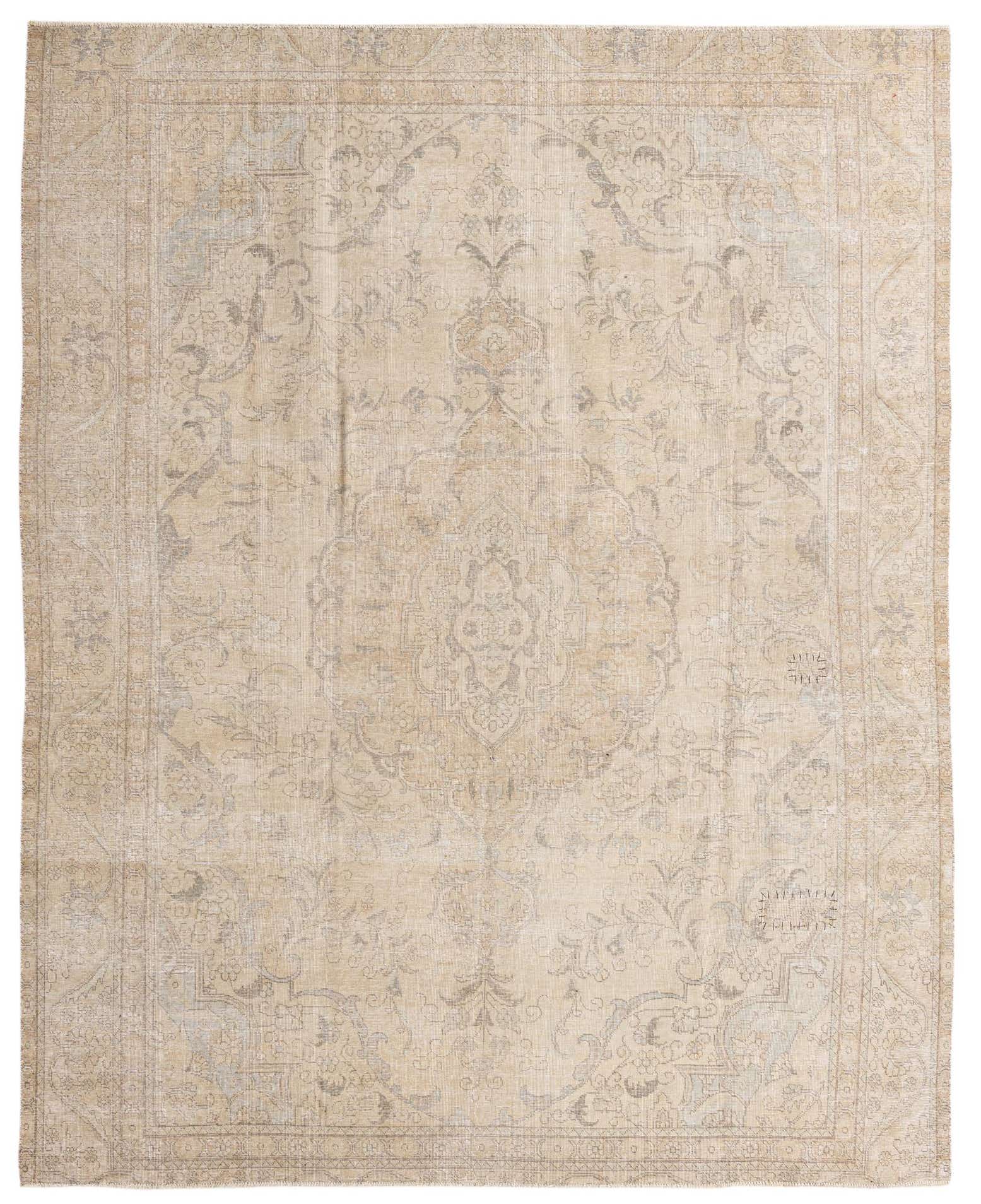 8' 9 x 11' 2 Hand Knotted Ultra Vintage Persian Wool Rug