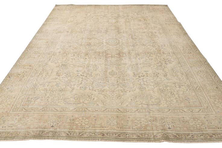 Detail image of 8' 2 x 11' Hand Knotted Ultra Vintage Persian Wool Rug