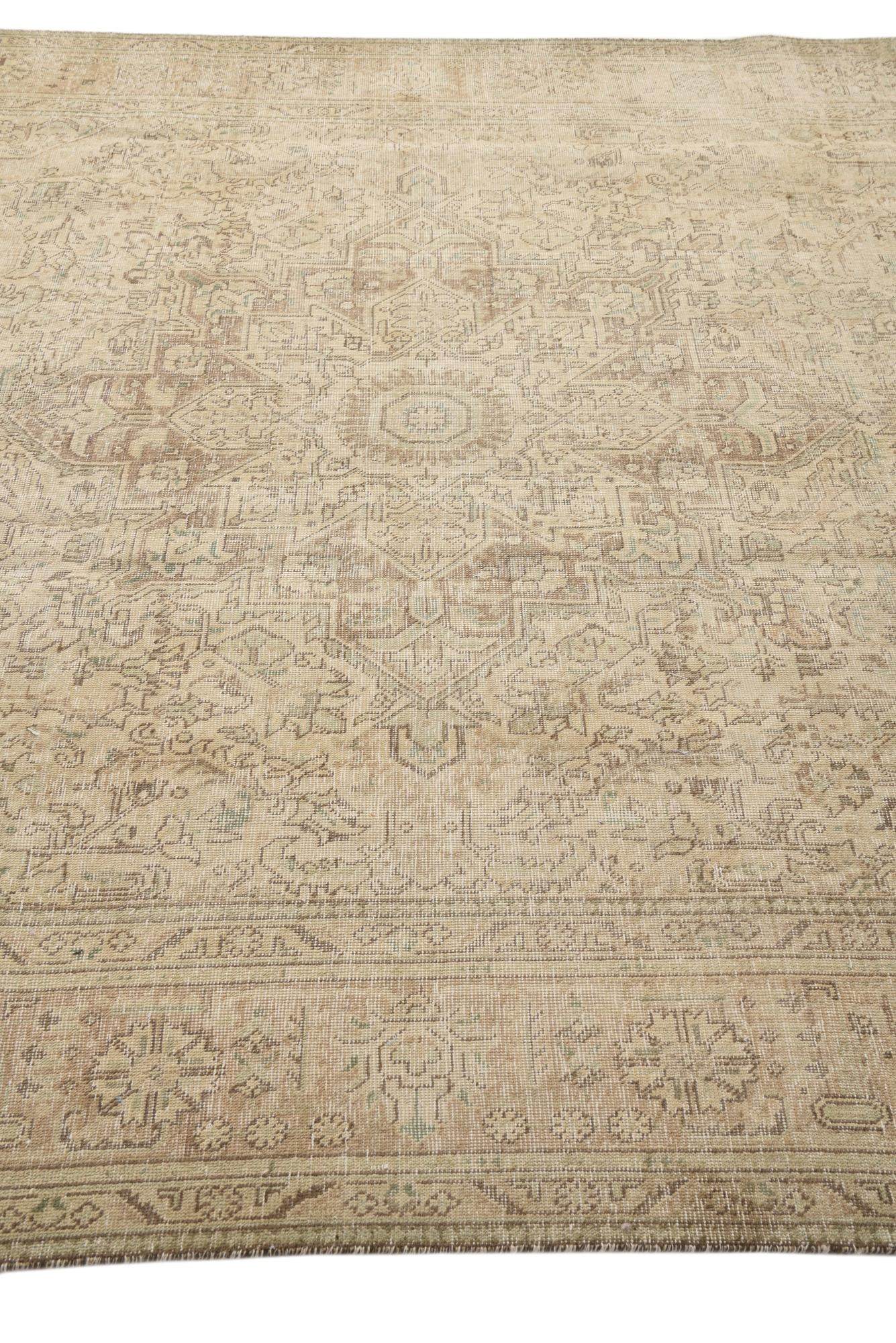 8' 2 x 11' Hand Knotted Ultra Vintage Persian Wool Rug