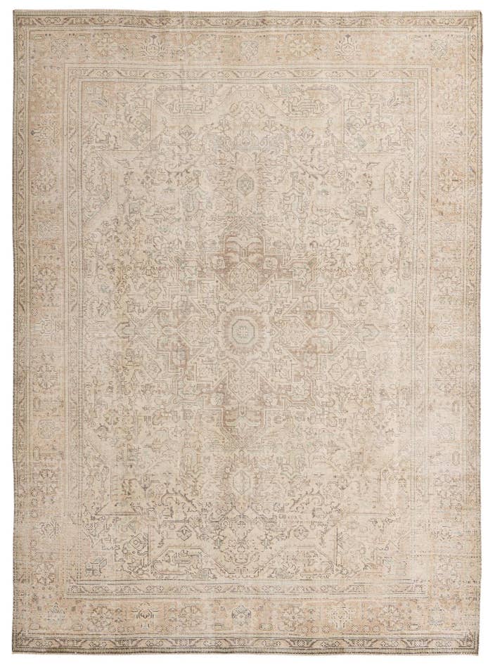 Detail image of 8' 2 x 11' Hand Knotted Ultra Vintage Persian Wool Rug